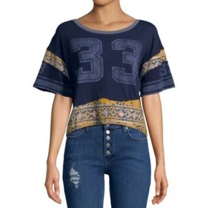 NEW Free People Women's Graphic Cotton T-Shirt